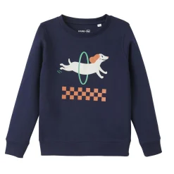 Discount Sweat sans capuche CHACHIEN coloris bleu marine - Vêtements