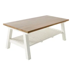 Best Table basse ETRETAT coloris naturel 60 x 120 cm - Tables
