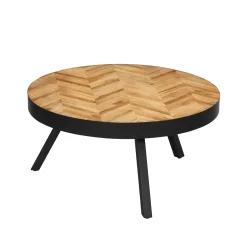 Outlet Table basse FARROW coloris Teck naturel - Tables