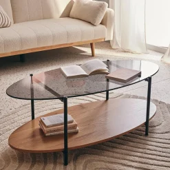 Fashion Table basse NASH coloris noir 109 x 42 cm - Tables