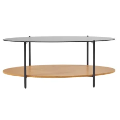 Fashion Table basse NASH coloris noir 109 x 42 cm - Tables