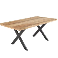 New Table de salle à manger KHAN naturel 180 x 100 cm - Tables