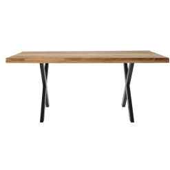 New Table de salle à manger KHAN naturel 180 x 100 cm - Tables