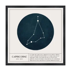 New Tableau CAPRICORNE coloris blanc - Tableaux Et Affiches