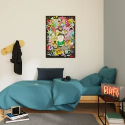New Tableau en verre STREET ART 70 x 100 cm - Tableaux Et Affiches