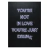 Best Tableau en verre YOU'RE NOT IN LOVE coloris noir - Tableaux Et Affiches