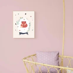 Outlet Tableau FOREST LAND coloris beige - Enfant Puériculture|Déco Murale Enfant