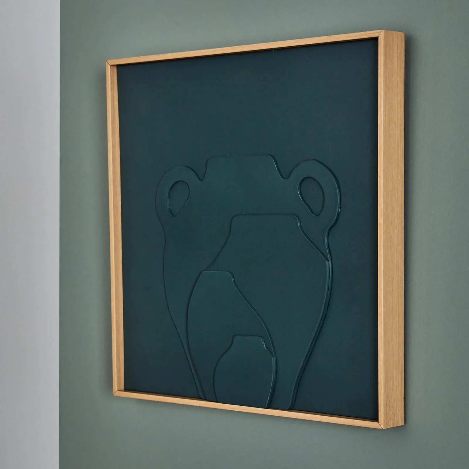 New Tableau JARRE coloris vert - Tableaux Et Affiches