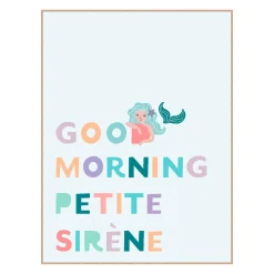 Clearance Tableau SIRENINA coloris multicolore hauteur 40 cm - Enfant Déco Murale Enfant|Tableaux Et Affiches