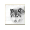 Best Tableau SNOW WOLF 40 x 40 cm - Tableaux Et Affiches