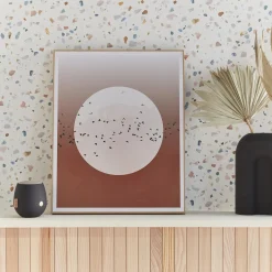 Outlet Tableau SOLEIL OISEAUX - Tableaux Et Affiches