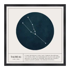 New Tableau TAUREAU coloris blanc - Tableaux Et Affiches