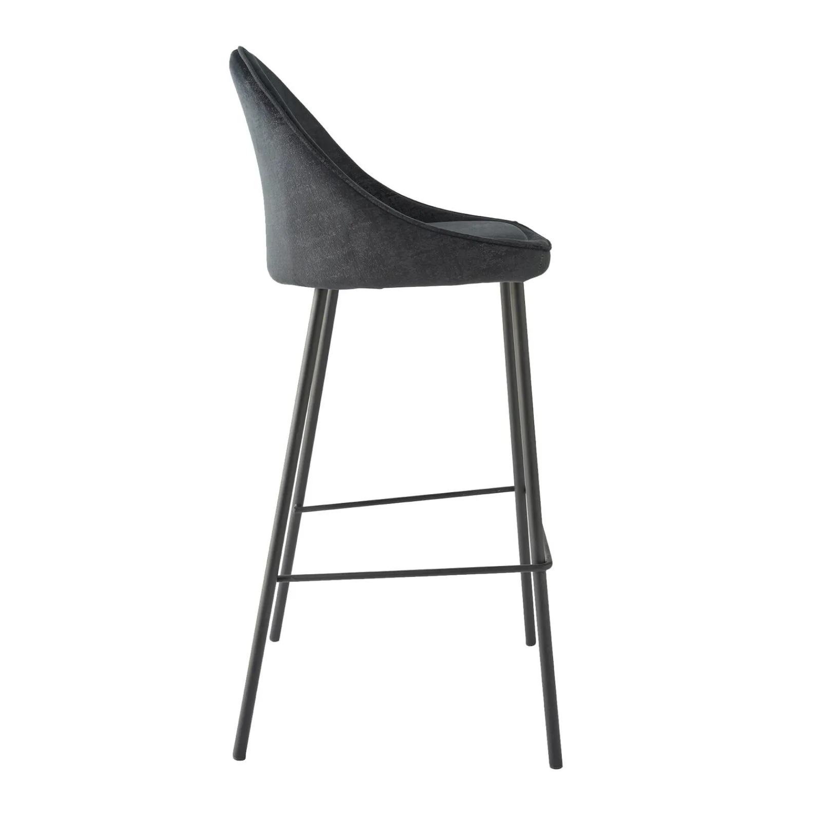 Discount Tabouret de bar CAITLYNE coloris noir - Chaises Et Tabourets