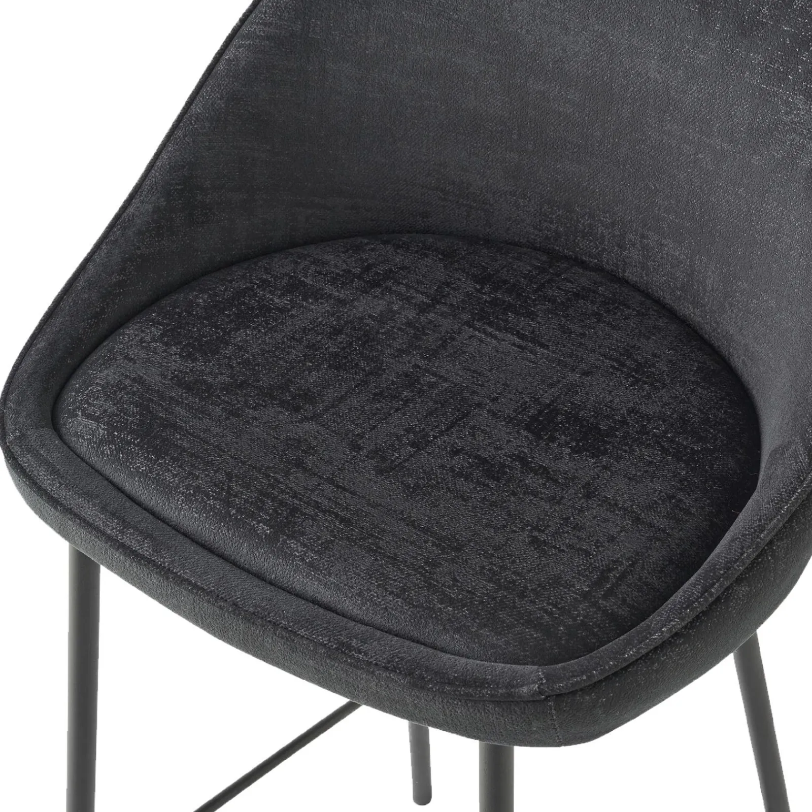 Discount Tabouret de bar CAITLYNE coloris noir - Chaises Et Tabourets
