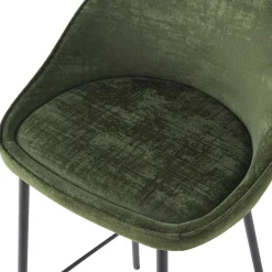 New Tabouret de bar CAITLYNE coloris vert - Chaises Et Tabourets