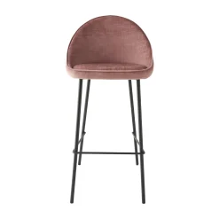 Outlet Tabouret de bar CAITLYNE coloris rose - Chaises Et Tabourets
