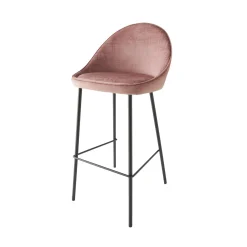 Outlet Tabouret de bar CAITLYNE coloris rose - Chaises Et Tabourets