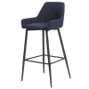Outlet Tabouret de bar CASSIA coloris bleu - Chaises Et Tabourets