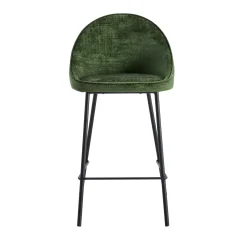 Discount Tabouret de plan de travail CAITLYNE vert émeraude - Chaises Et Tabourets