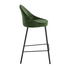 Discount Tabouret de plan de travail CAITLYNE vert émeraude - Chaises Et Tabourets