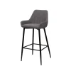 Sale Tabouret de plan de travail CASSIA coloris gris chiné - Chaises Et Tabourets