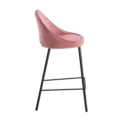 Fashion Tabouret de plan de travail CAITLYNE coloris rose - Chaises Et Tabourets