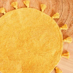 New Tapis SUNSHINE coloris jaune soleil - Enfant Textile De Maison Enfant|Tapis