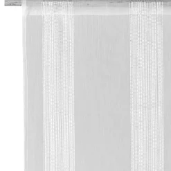 Discount Vitrage PINGALA coloris blanc 60 x 160 cm - Voilages, Vitrages, Stores Et Accessoires|Rideaux