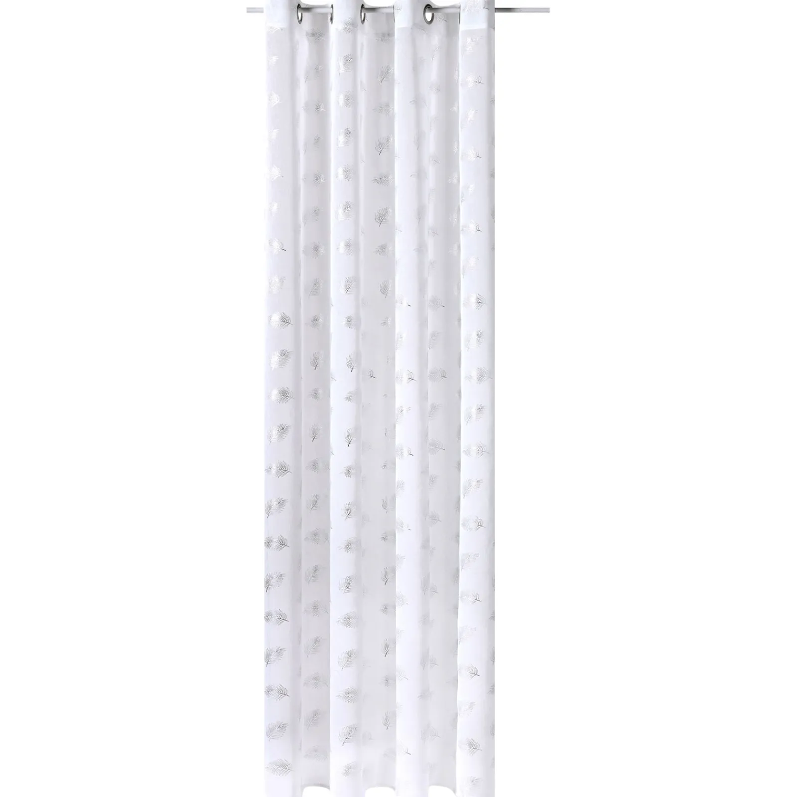 Hot Voilage FUEGO coloris blanc 140 x 240 cm - Voilages, Vitrages, Stores Et Accessoires|Rideaux