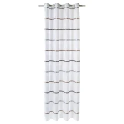 New Voilage GALEA coloris gris 140 x 240 cm - Voilages, Vitrages, Stores Et Accessoires|Rideaux