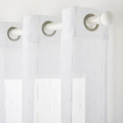 Clearance Voilage HOLMI coloris blanc 140 x 240 cm - Voilages, Vitrages, Stores Et Accessoires|Rideaux