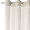 Outlet Voilage Lin FILAO coloris naturel 140 x 260 cm - Voilages, Vitrages, Stores Et Accessoires|Rideaux