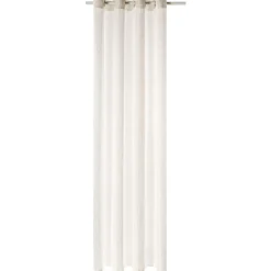 Outlet Voilage Lin FILAO coloris naturel 140 x 260 cm - Voilages, Vitrages, Stores Et Accessoires|Rideaux