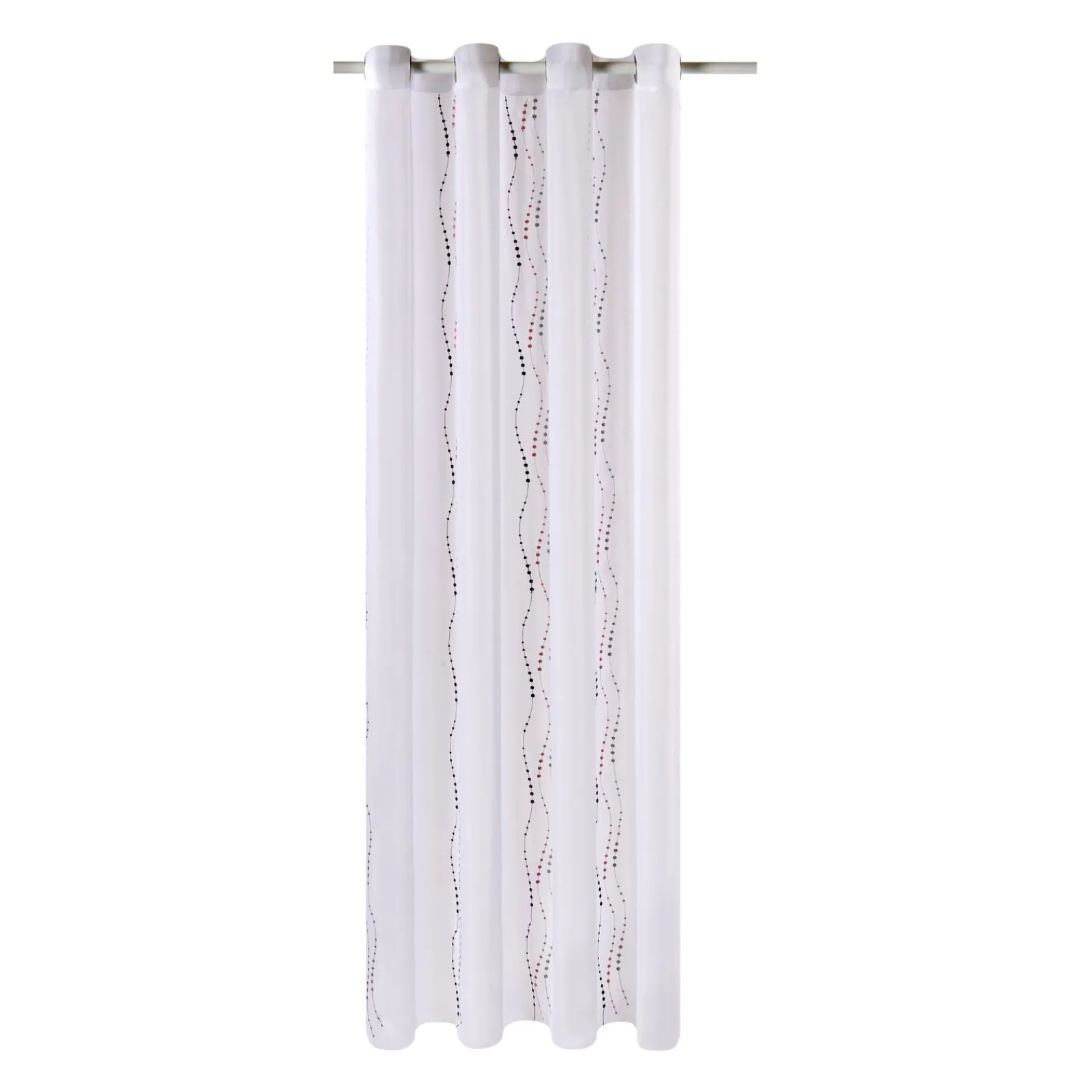 Clearance Voilage LYANA coloris bordeaux 140 x 240 cm - Voilages, Vitrages, Stores Et Accessoires|Rideaux