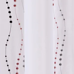 Clearance Voilage LYANA coloris bordeaux 140 x 240 cm - Voilages, Vitrages, Stores Et Accessoires|Rideaux