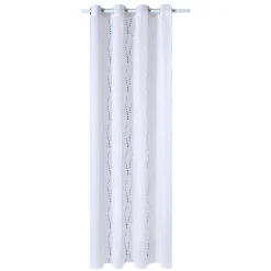 Discount Voilage LYANA coloris bleu paon 140 x 240 cm - Voilages, Vitrages, Stores Et Accessoires|Rideaux
