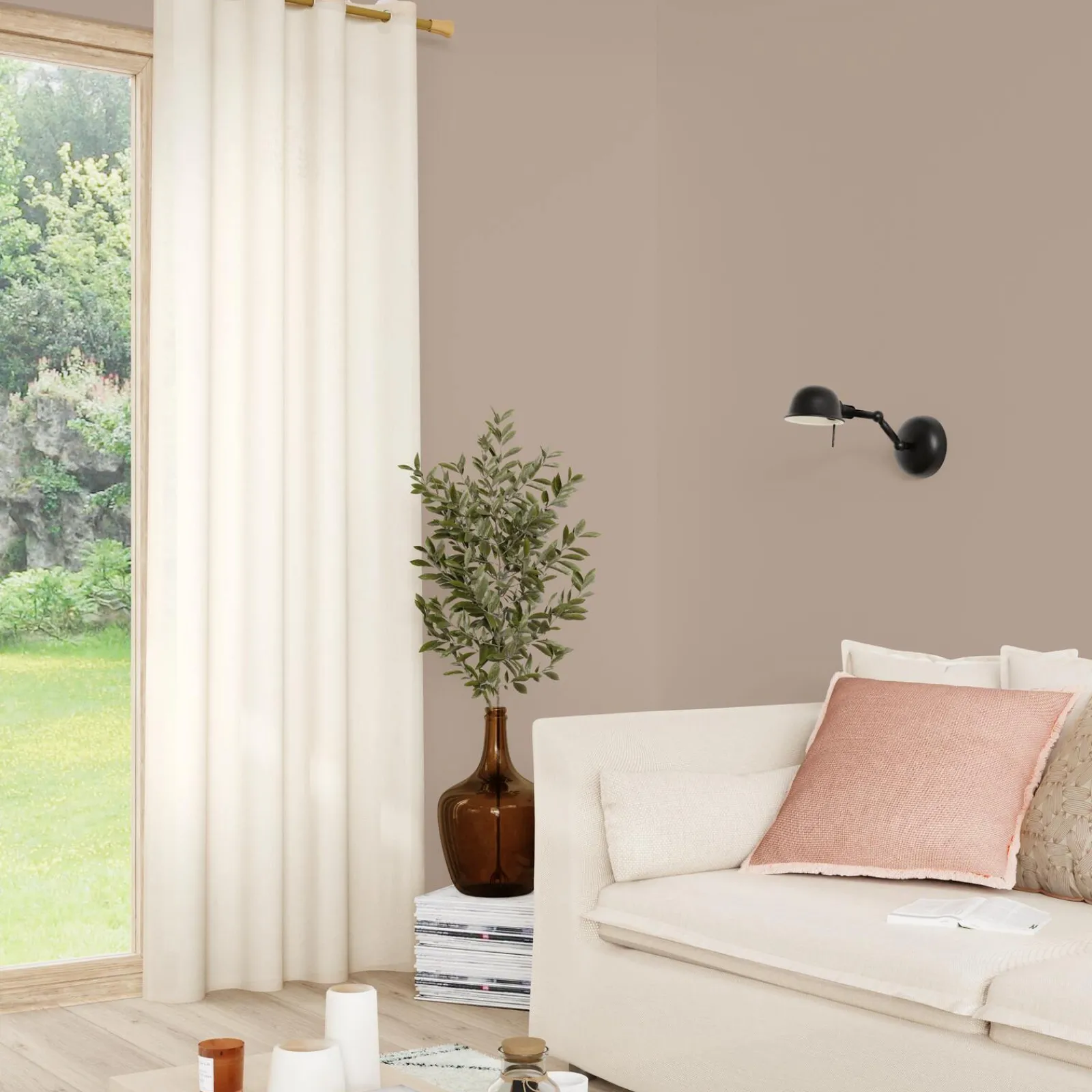 Best Voilage MAVLA coloris mordoré 140 x 240 cm - Voilages, Vitrages, Stores Et Accessoires|Rideaux