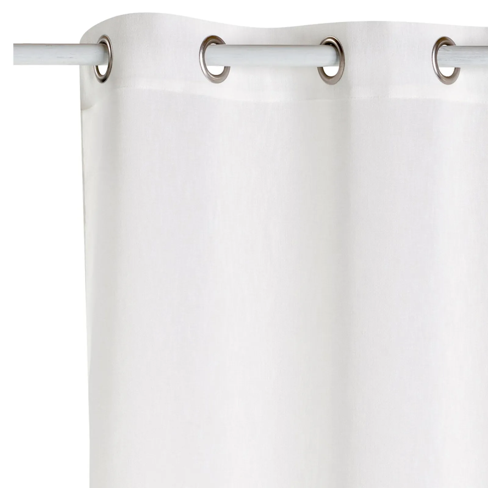 Fashion Voilage MORA coloris blanc 140 x 240 cm - Voilages, Vitrages, Stores Et Accessoires|Rideaux