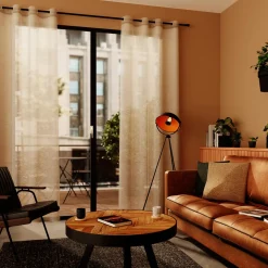 Best Voilage SBARI coloris naturel 140 x 240 cm - Voilages, Vitrages, Stores Et Accessoires|Rideaux