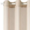 Fashion Voilage SCHIAPA coloris beige doré 140 x 240 cm - Voilages, Vitrages, Stores Et Accessoires|Rideaux