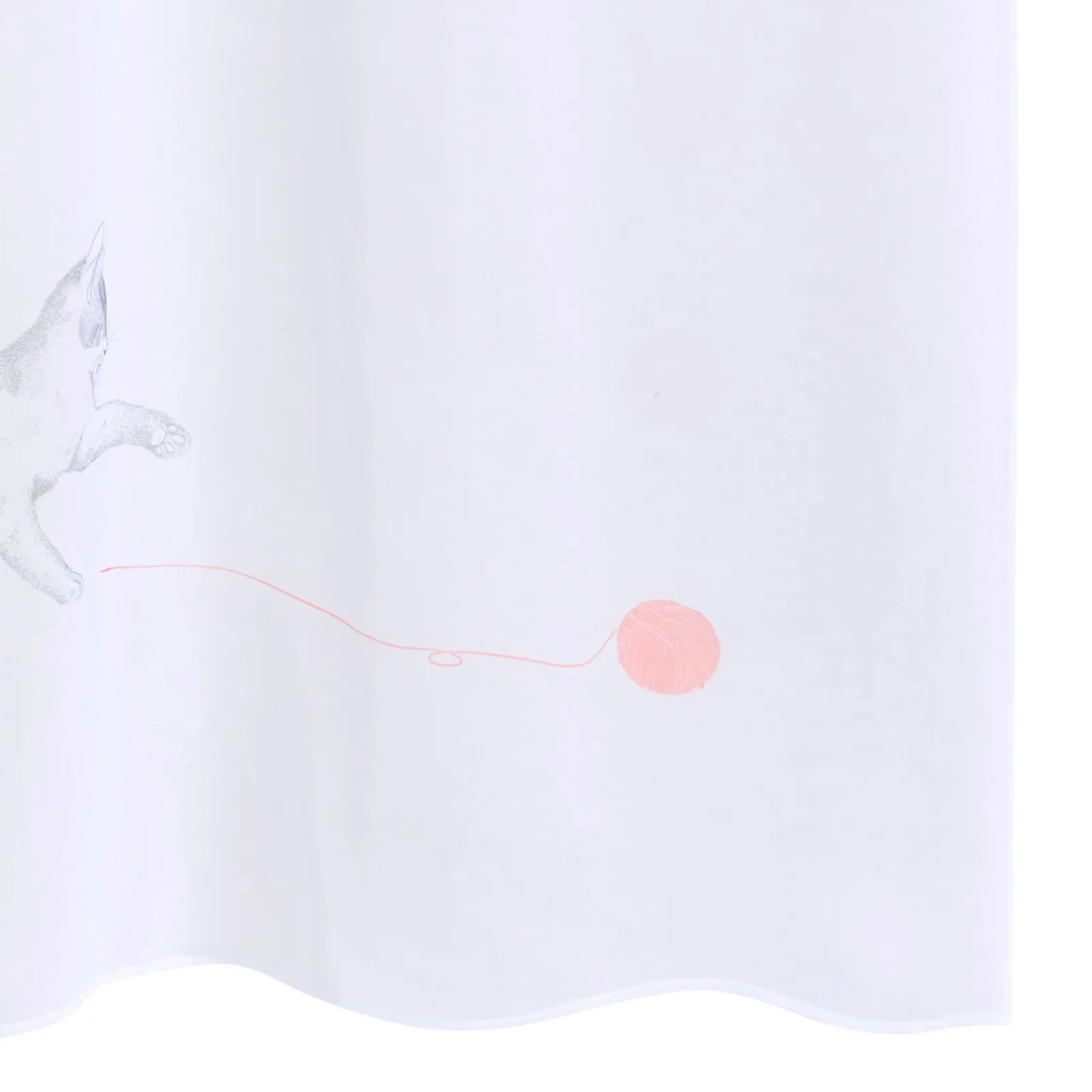 Fashion Voilage TITOU coloris gris 140 x 240 cm - Voilages, Vitrages, Stores Et Accessoires|Rideaux