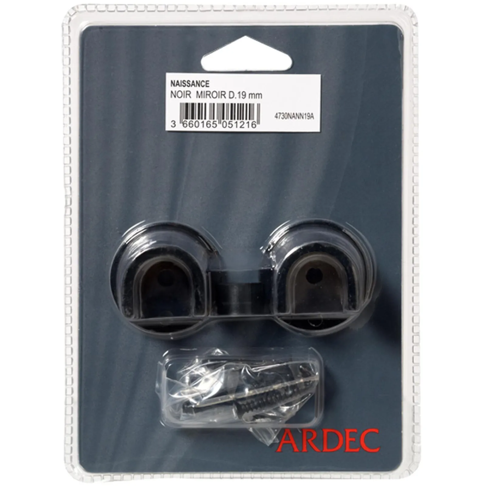 Clearance Naissance ONYX coloris noir miroir diamètre barre 1,9 cm - 4MURS Voilages, Vitrages, Stores Et Accessoires