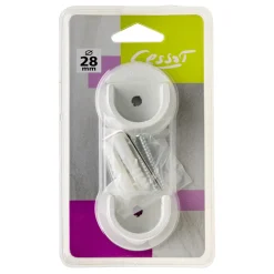 New Naissance VELOURS blanc grainé diamètre barre 2,8 cm - 4MURS Voilages, Vitrages, Stores Et Accessoires