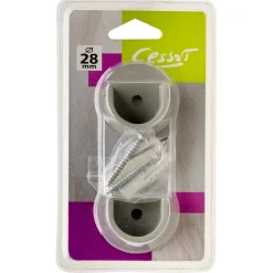 New Naissance VELOURS coloris gris grainé diamètre barre 2,8 cm - 4MURS Voilages, Vitrages, Stores Et Accessoires