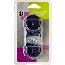 Fashion Naissance ZEN coloris noir mat diamètre barre 2,8 cm - 4MURS Voilages, Vitrages, Stores Et Accessoires