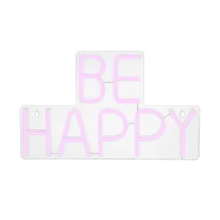 Clearance Néon BE HAPPY coloris rose - 4MURS Objets Muraux|Guirlandes Et Déco Lumineuse