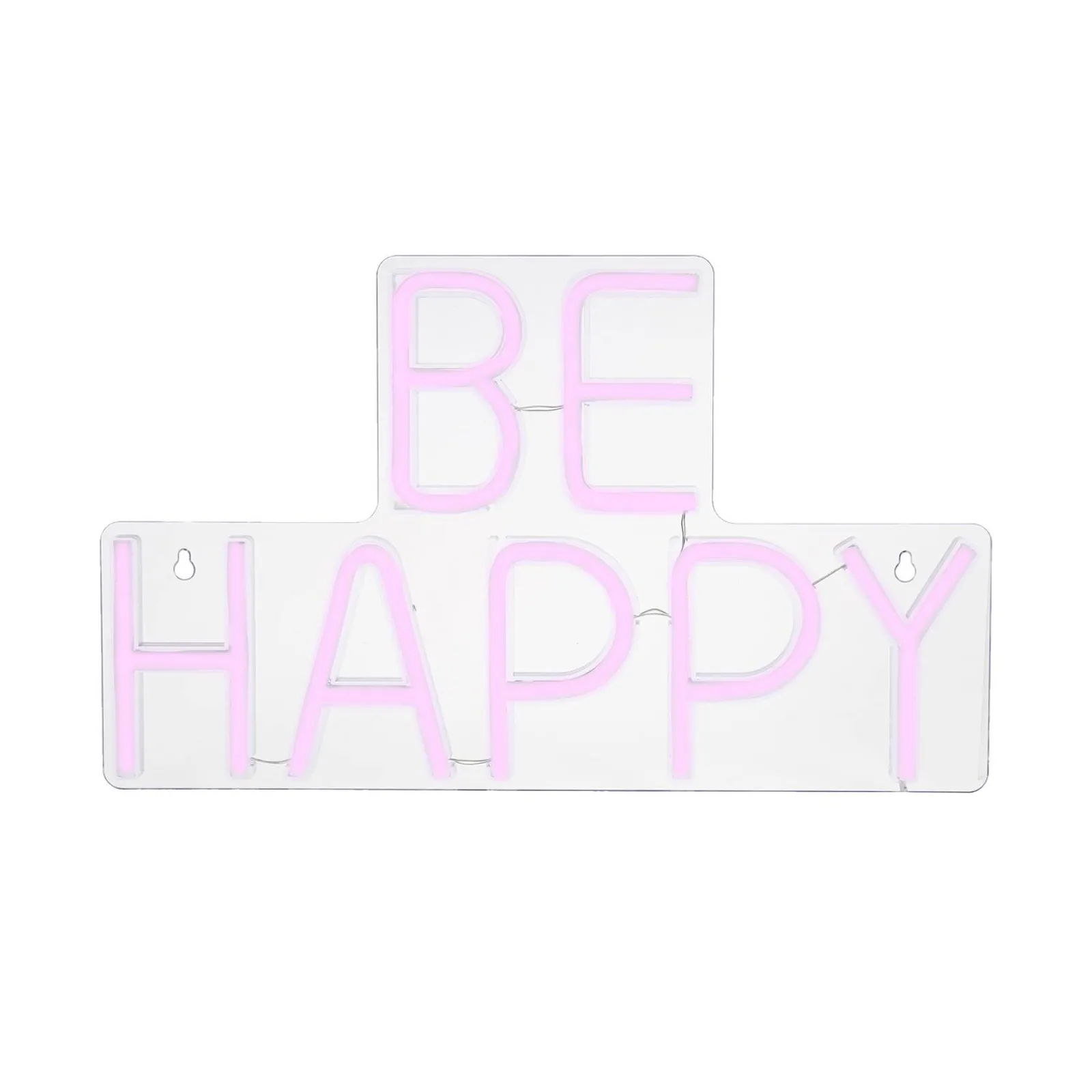 Clearance Néon BE HAPPY coloris rose - 4MURS Objets Muraux|Guirlandes Et Déco Lumineuse