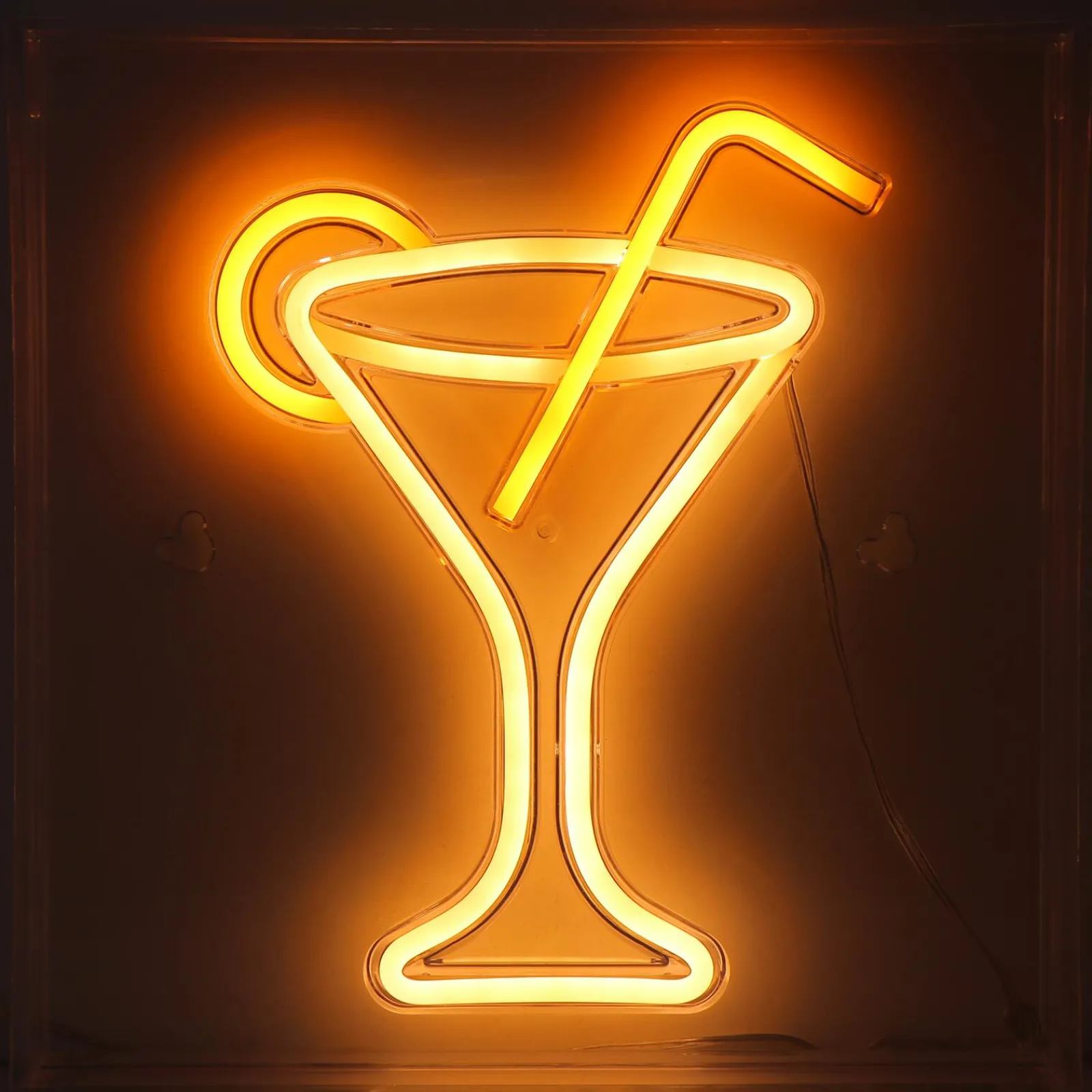 Online Néon COSMOPOLITAIN coloris orange et blanc chaud - 4MURS Objets Muraux|Guirlandes Et Déco Lumineuse