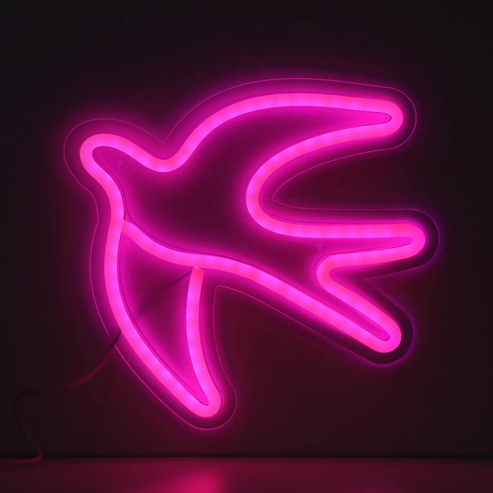 Sale Néon HIRONDELLE coloris rose - 4MURS Objets Muraux|Guirlandes Et Déco Lumineuse