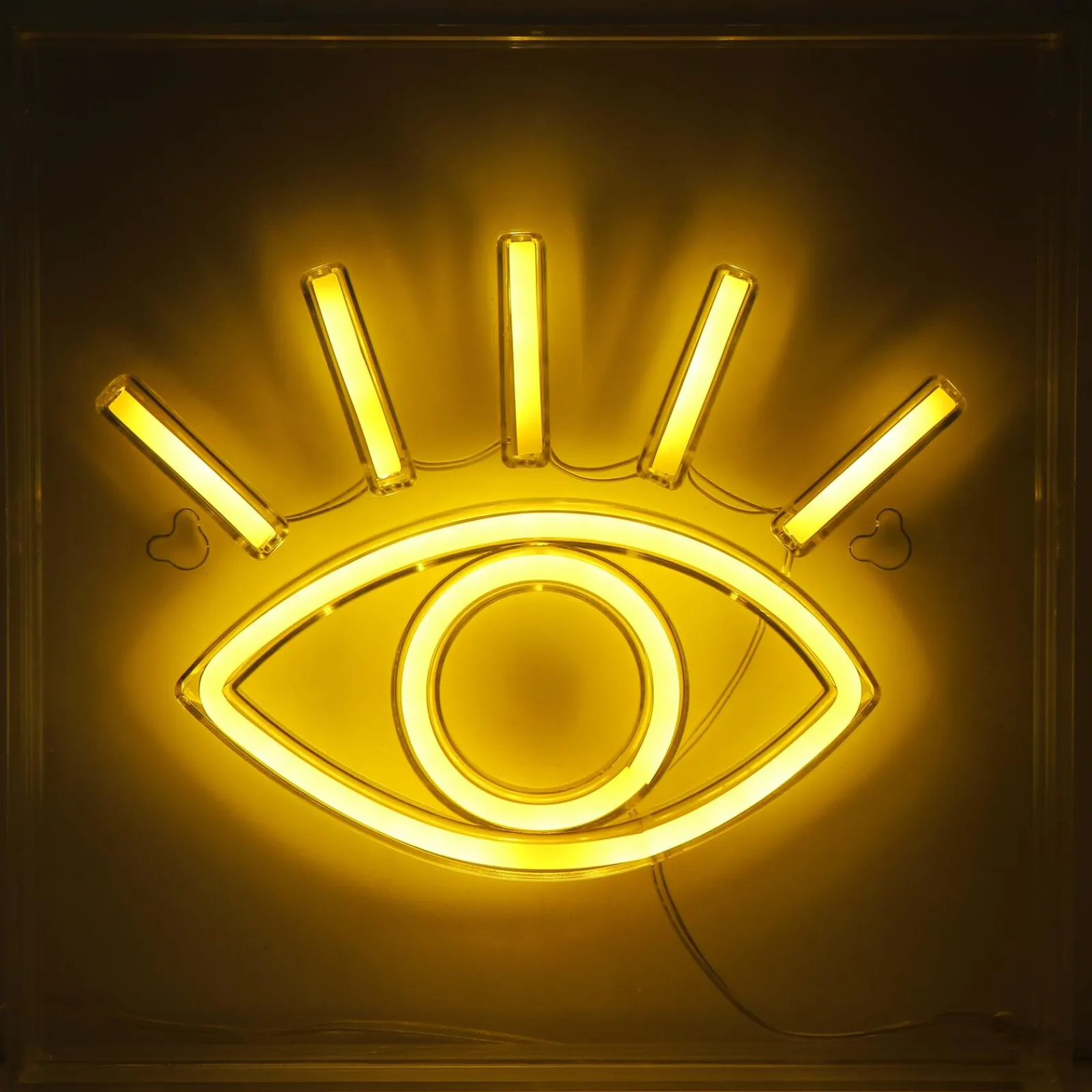 Discount Néon OEIL coloris jaune - 4MURS Objets Muraux|Guirlandes Et Déco Lumineuse